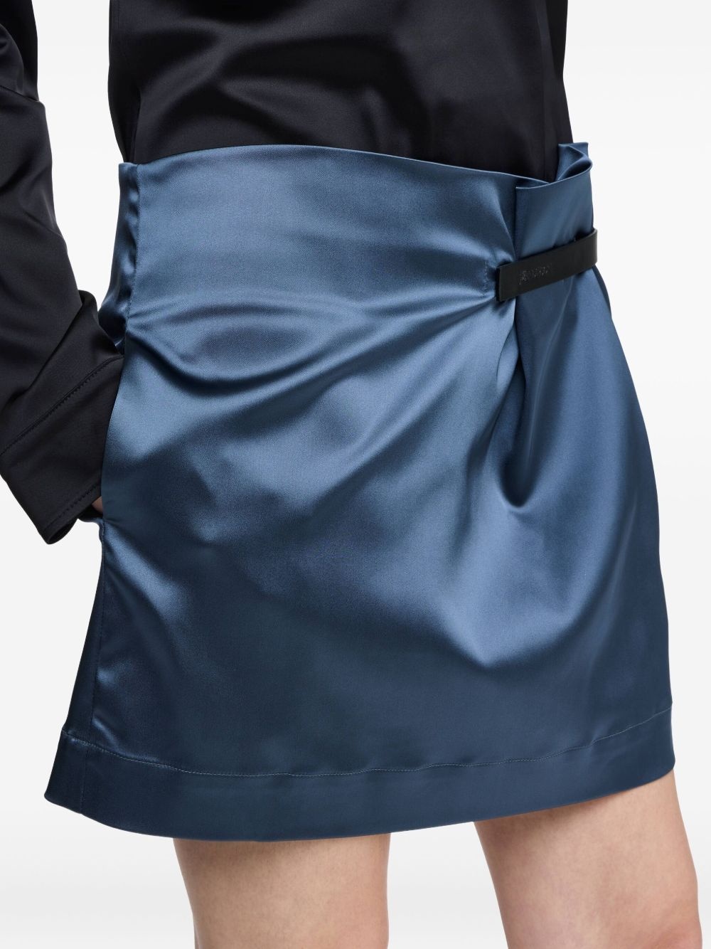 satin mini skirt - 4