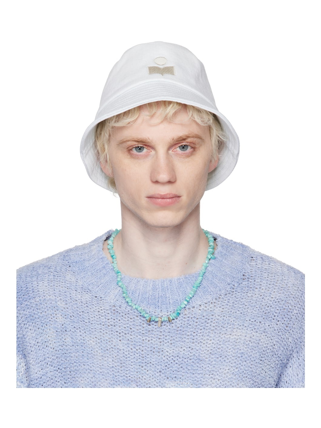 Blue Haley Denim Bucket Hat - 1