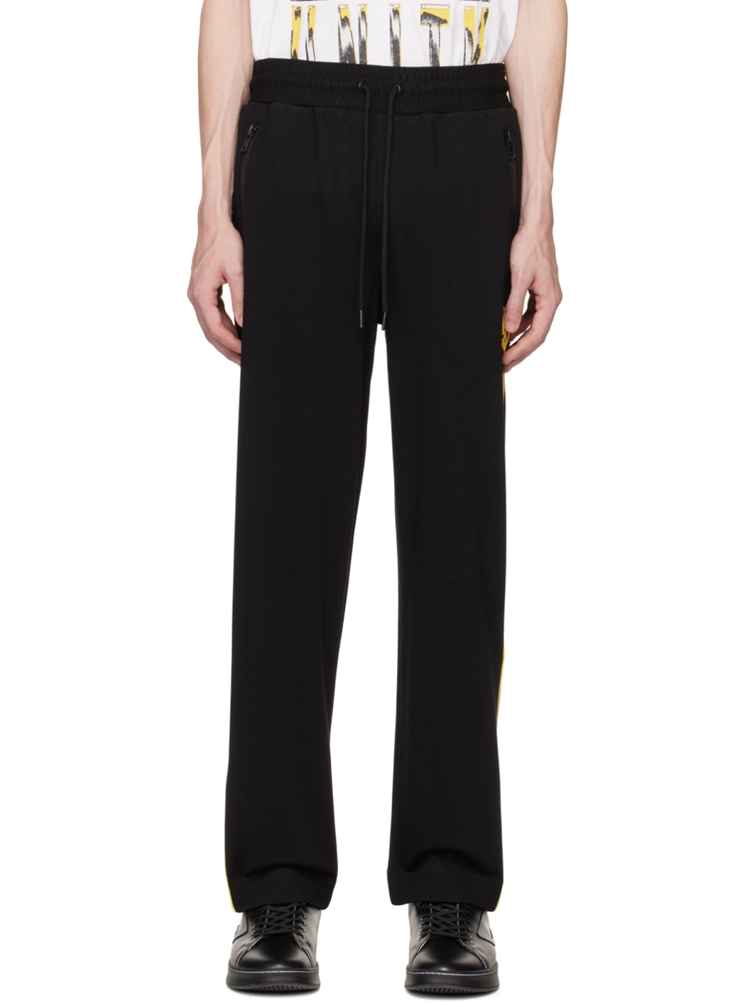 Black Synthesis Lounge Pants - 1