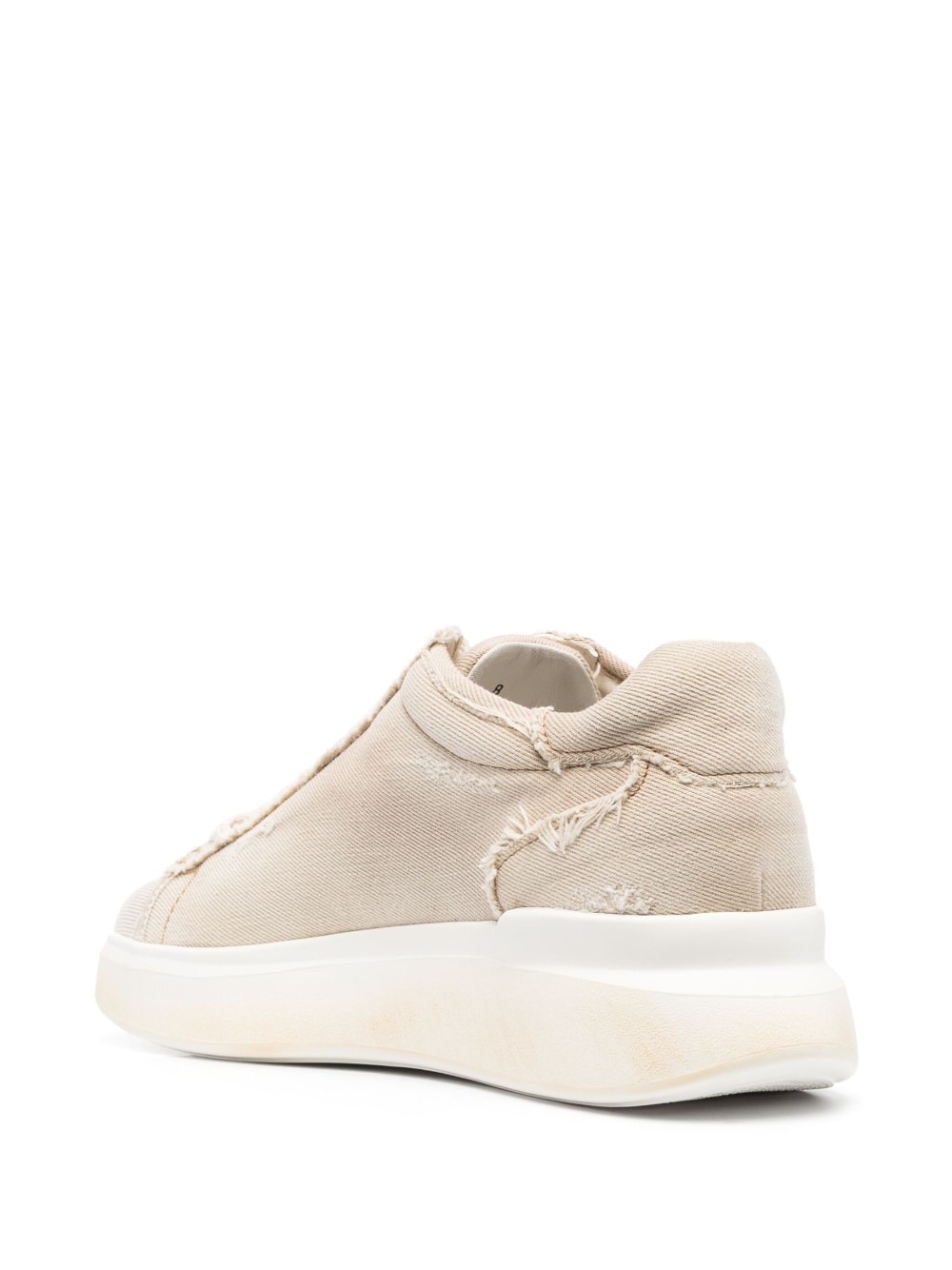 H580 distressed-effect low-top canvas sneakers - 3