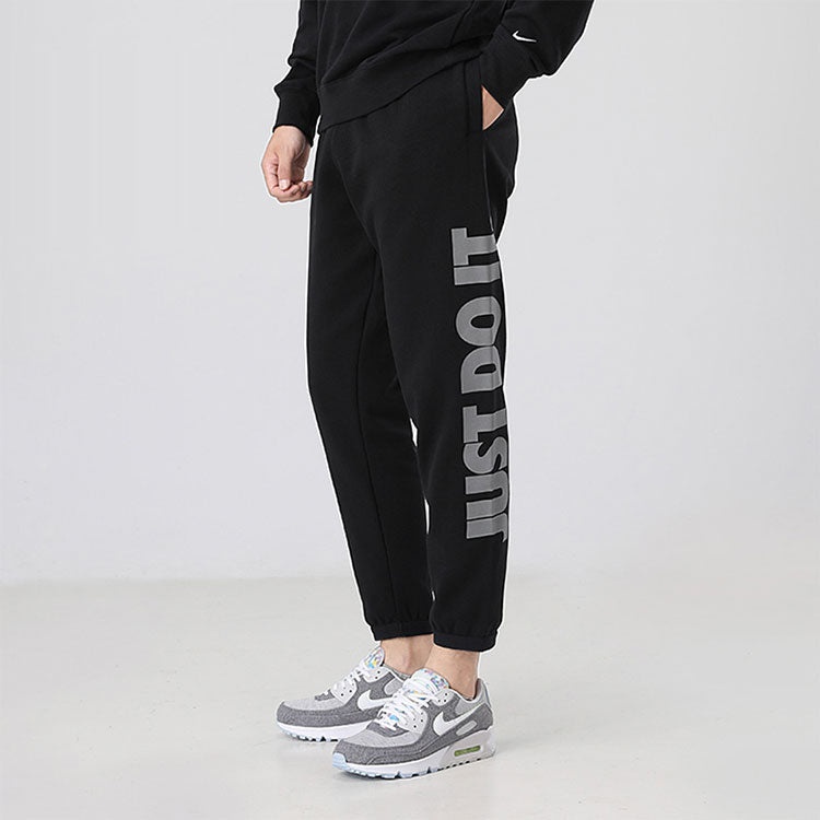 Nike Sportswear JDI Slim Fit Fleece Reflective Sports Pants Black CU4051-010 - 6