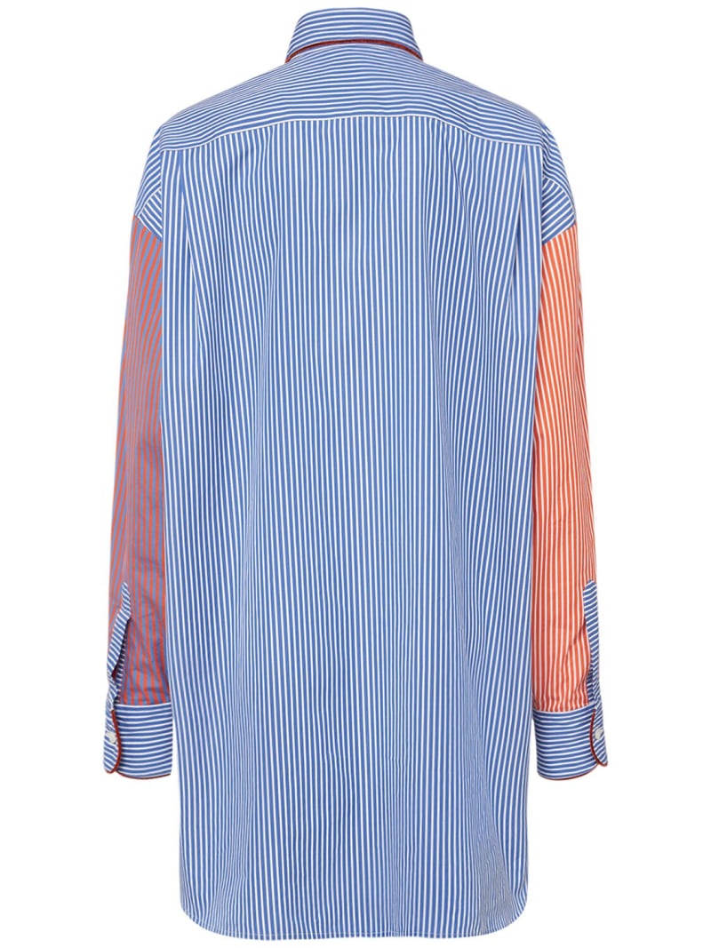 Striped cotton poplin shirt - 5