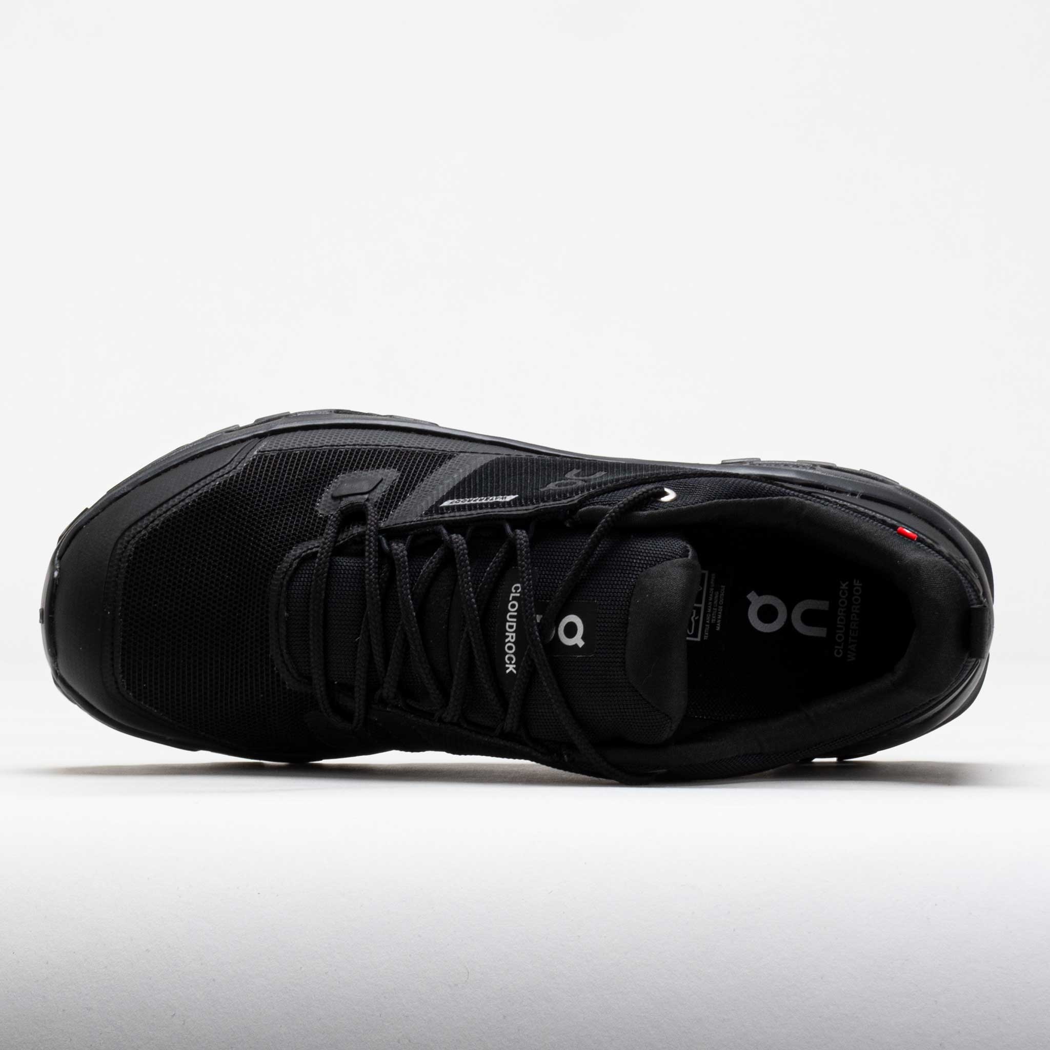 On Cloudrock Low Waterproof Men's Black/Black - 3
