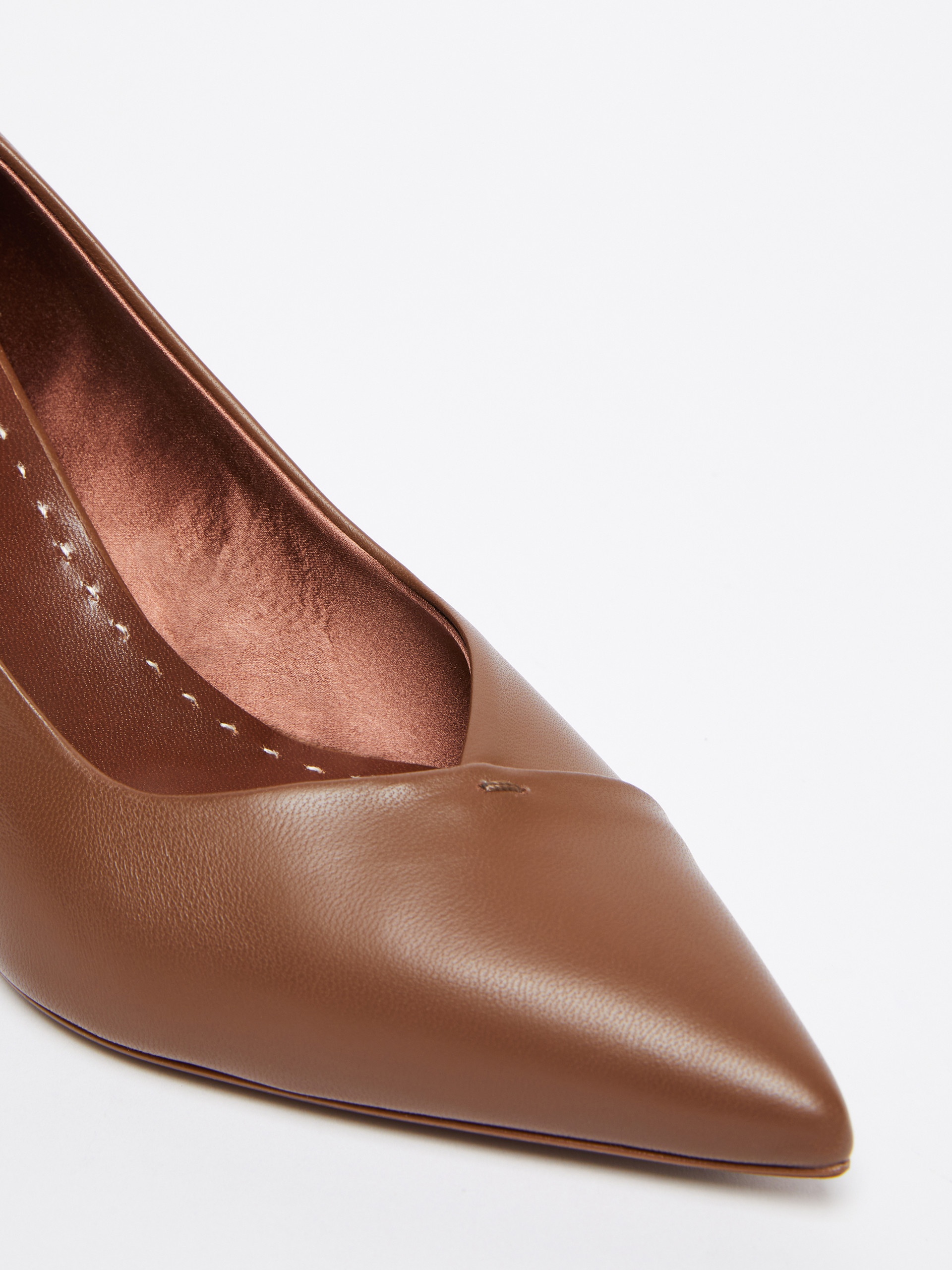 PHYLLIS Nappa leather court shoes - 4
