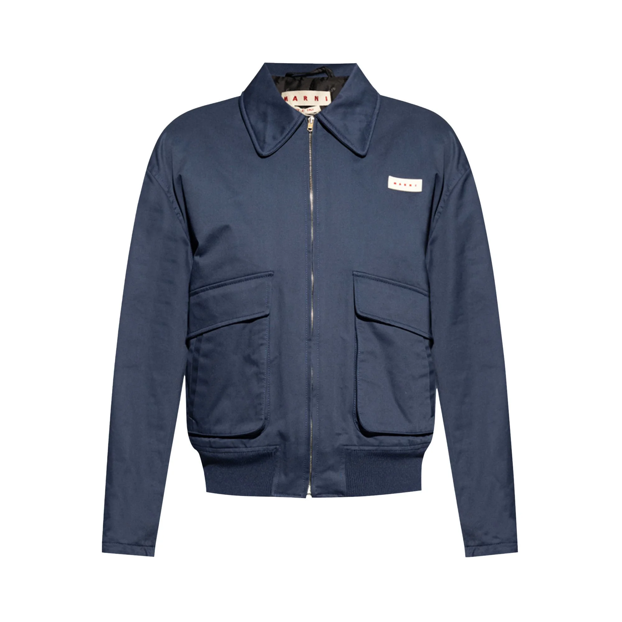 Marni Gabardine Workwear Jacket 'Ink' - 1