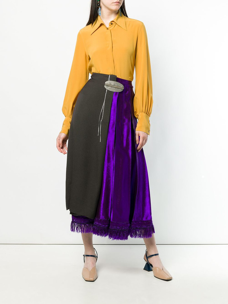 asymmetric wrap front skirt 1