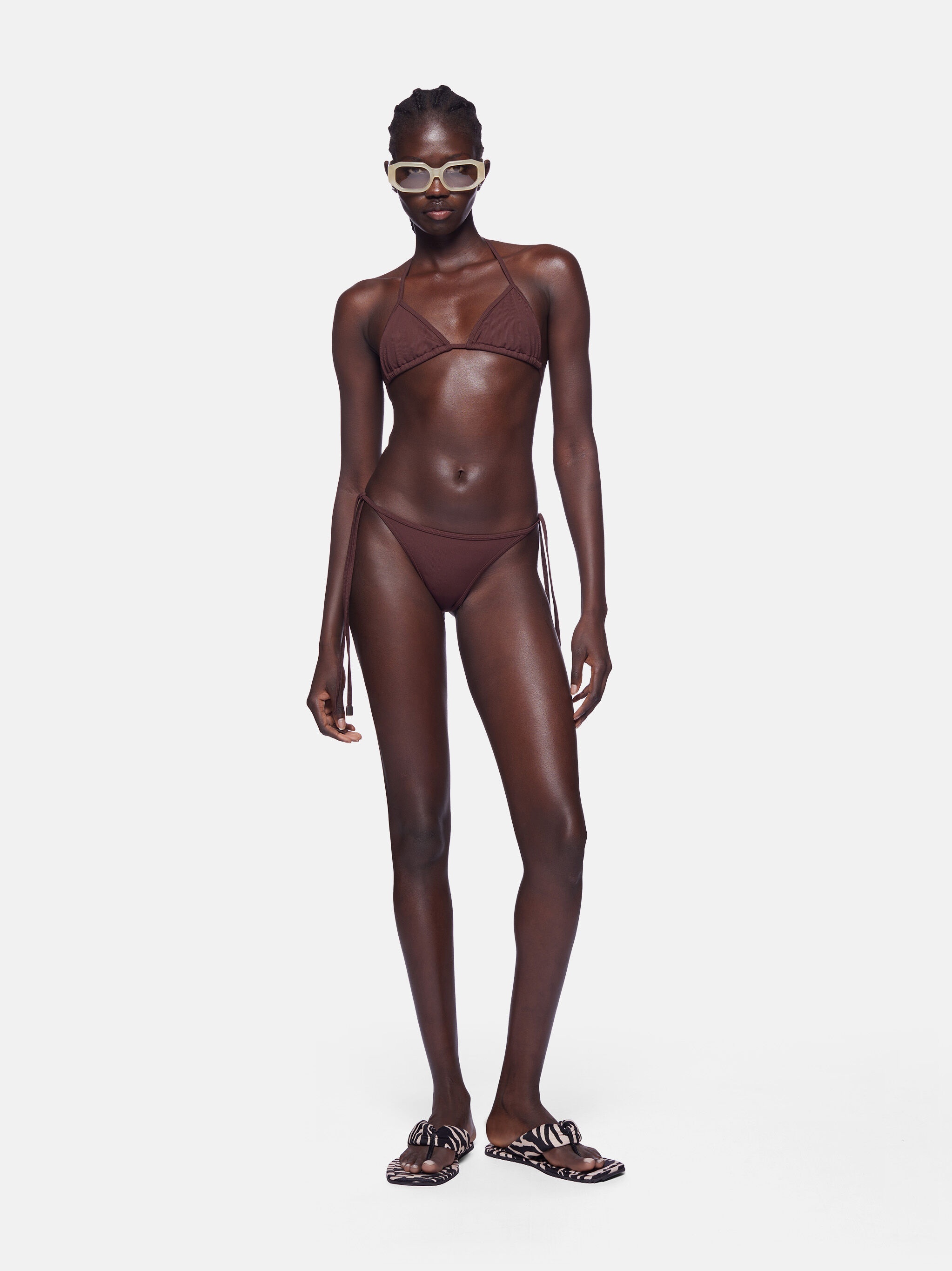 DARK BROWN BIKINI - 3