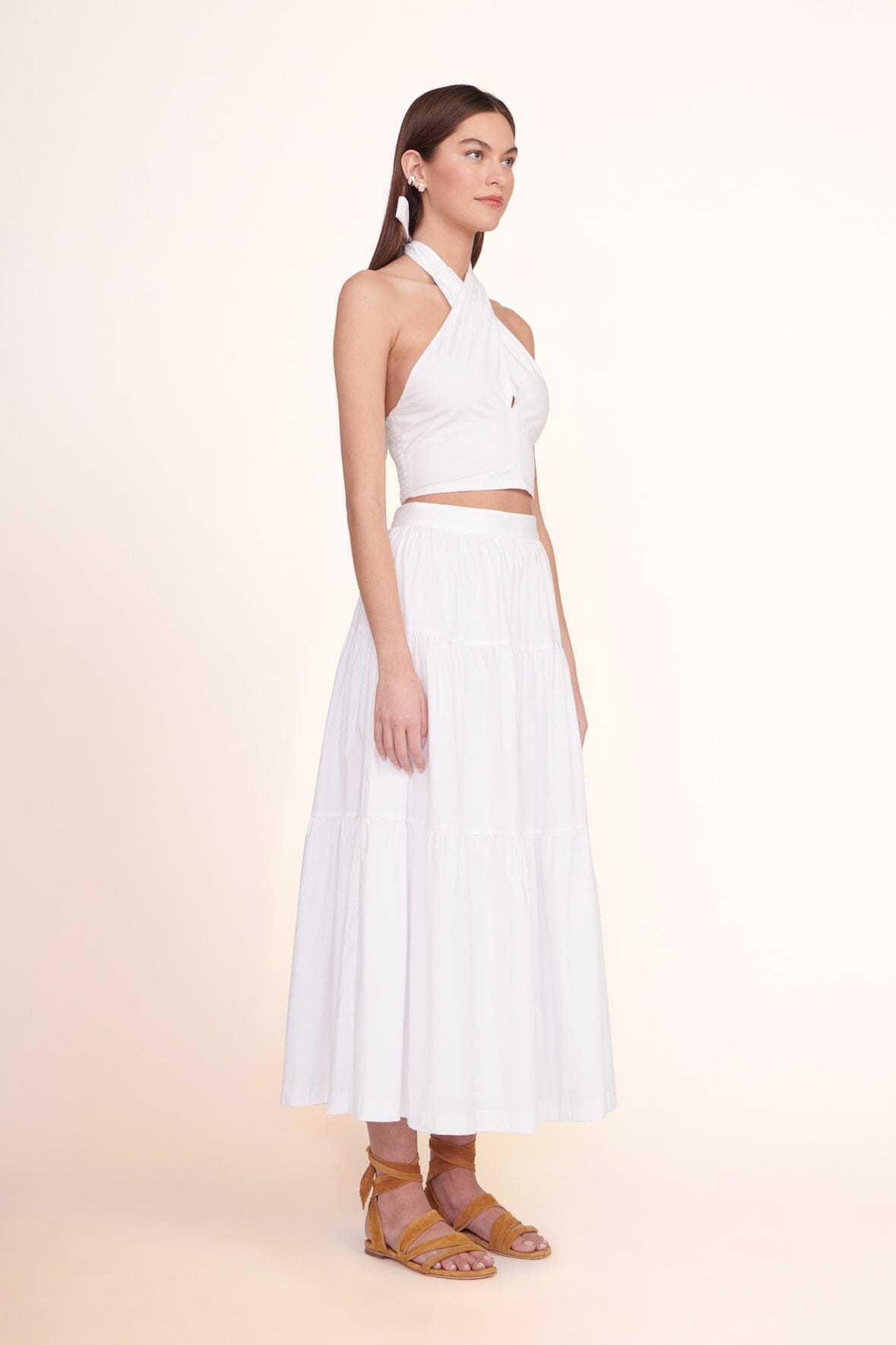 STAUD SEA SKIRT | WHITE - 2