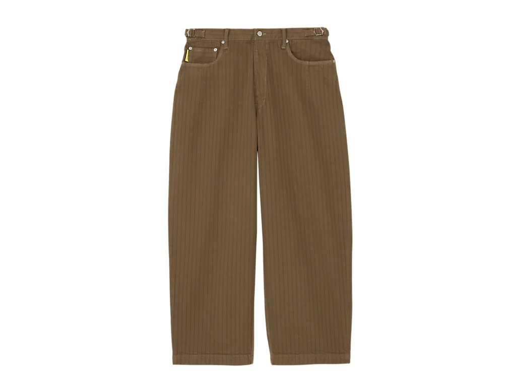 STRIPED DENIM PANTS - 1