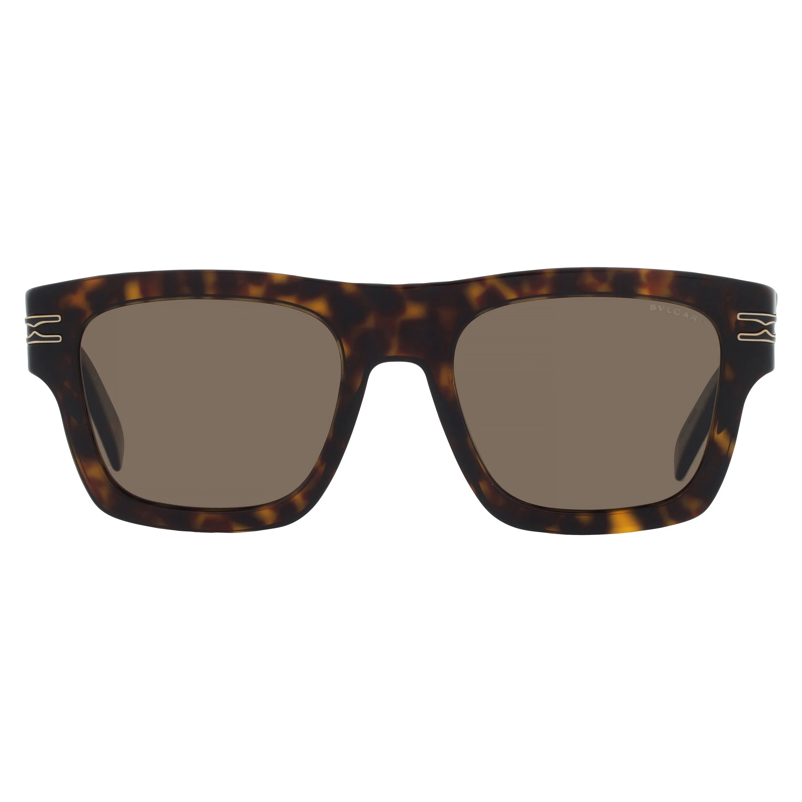 Bvlgari B.Zero1 Brown Square Men's Sunglasses BV40015I 52H 52 - 1