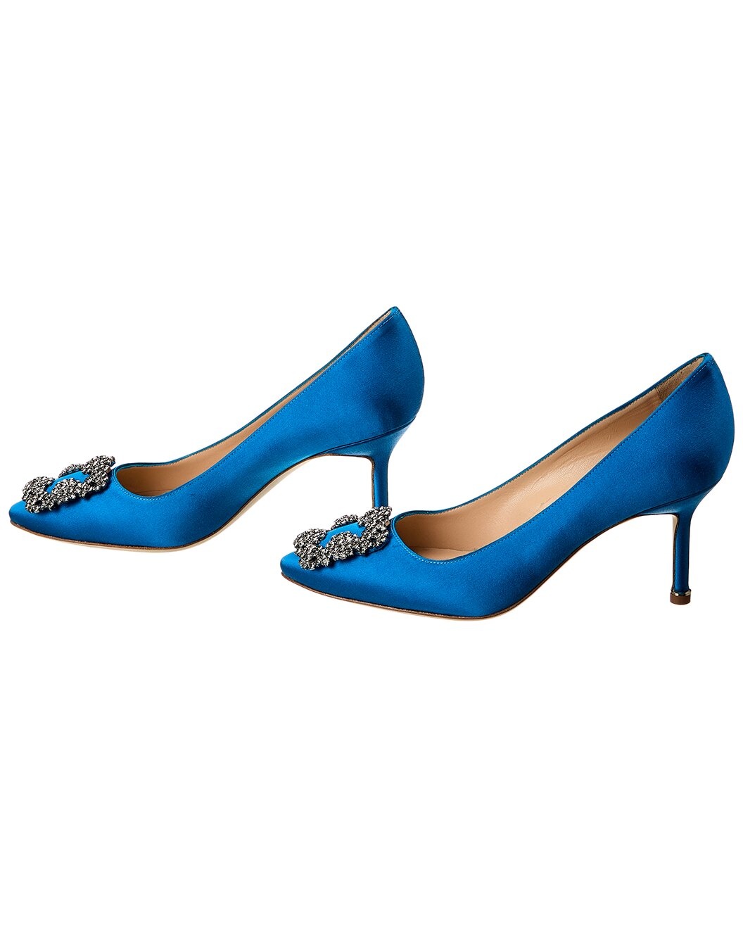 Manolo Blahnik Hangisi 70 Satin Pump (Authentic Pre-Loved) - 2
