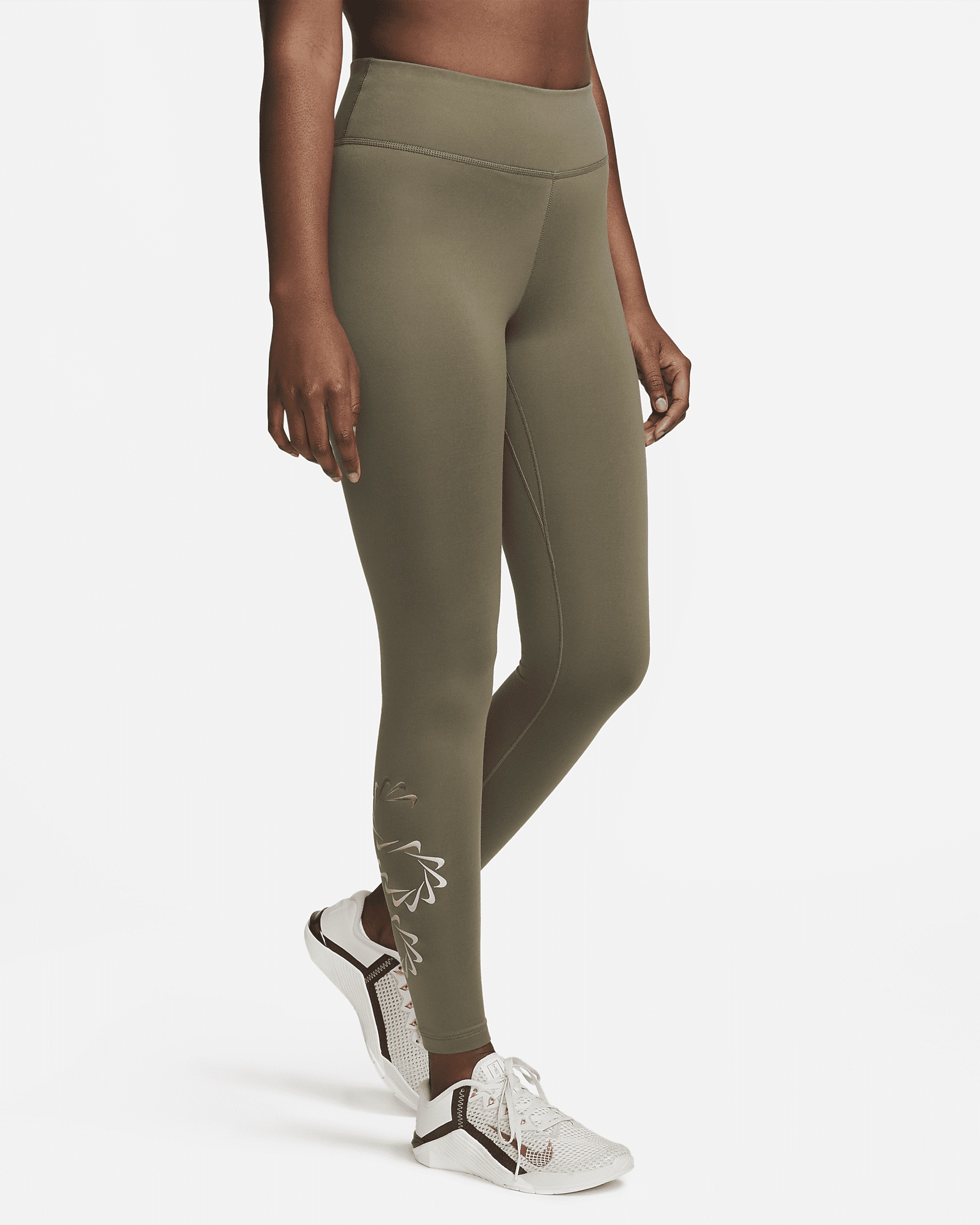 Nike Therma-FIT One Women's Mid-Rise Graphic Training Leggings - 1