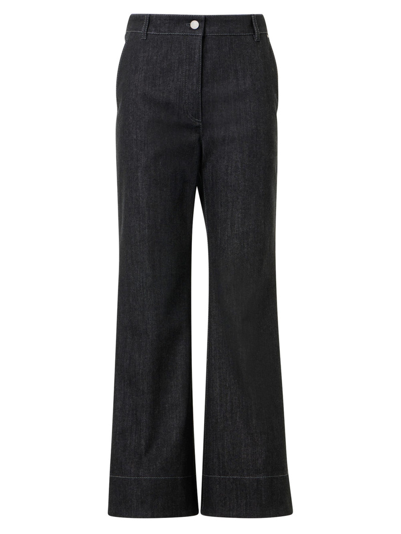Women's Cecily Cotton Bootcut Pants - Black Denim 1