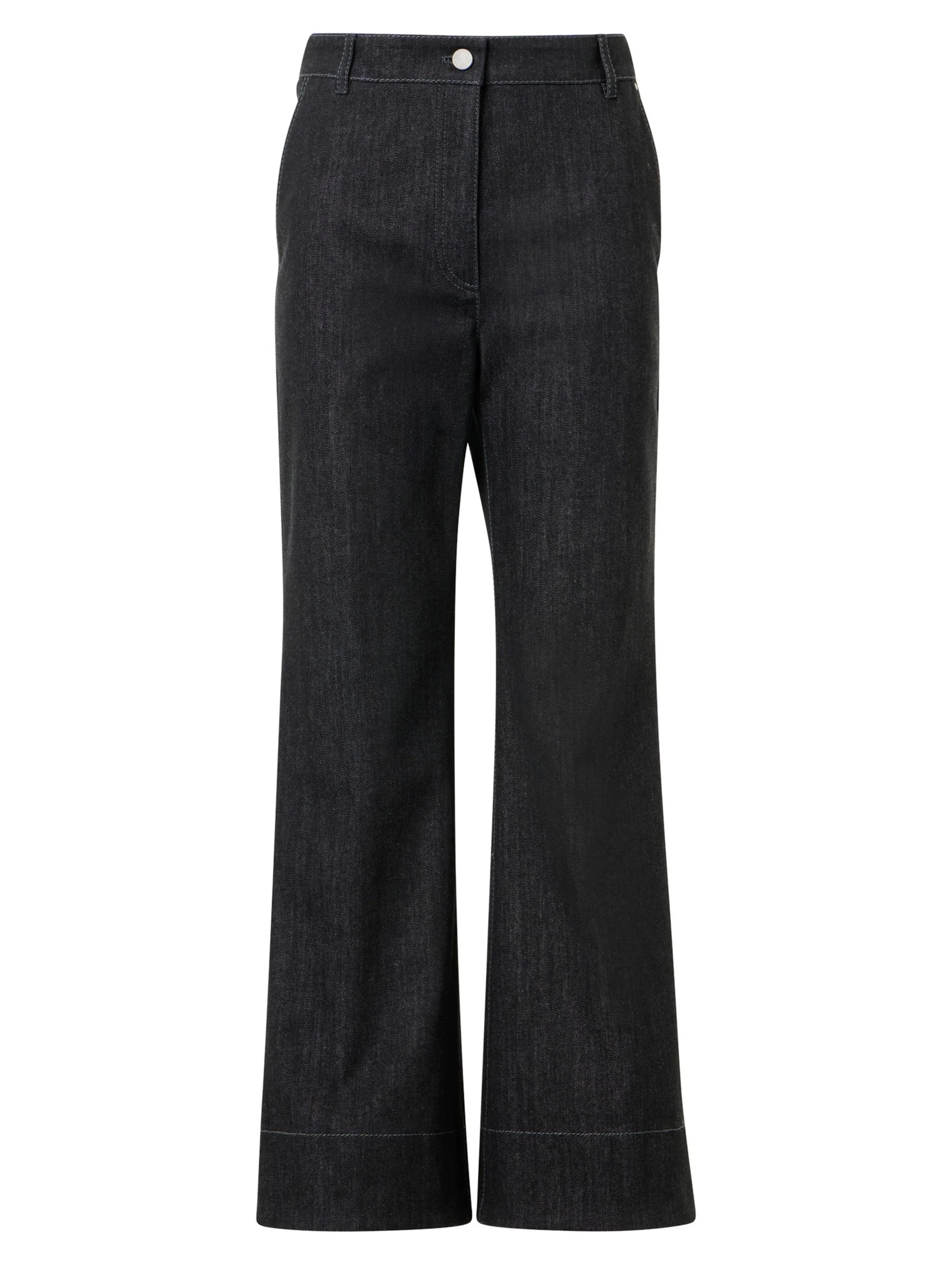 Women's Cecily Cotton Bootcut Pants - Black Denim - 1