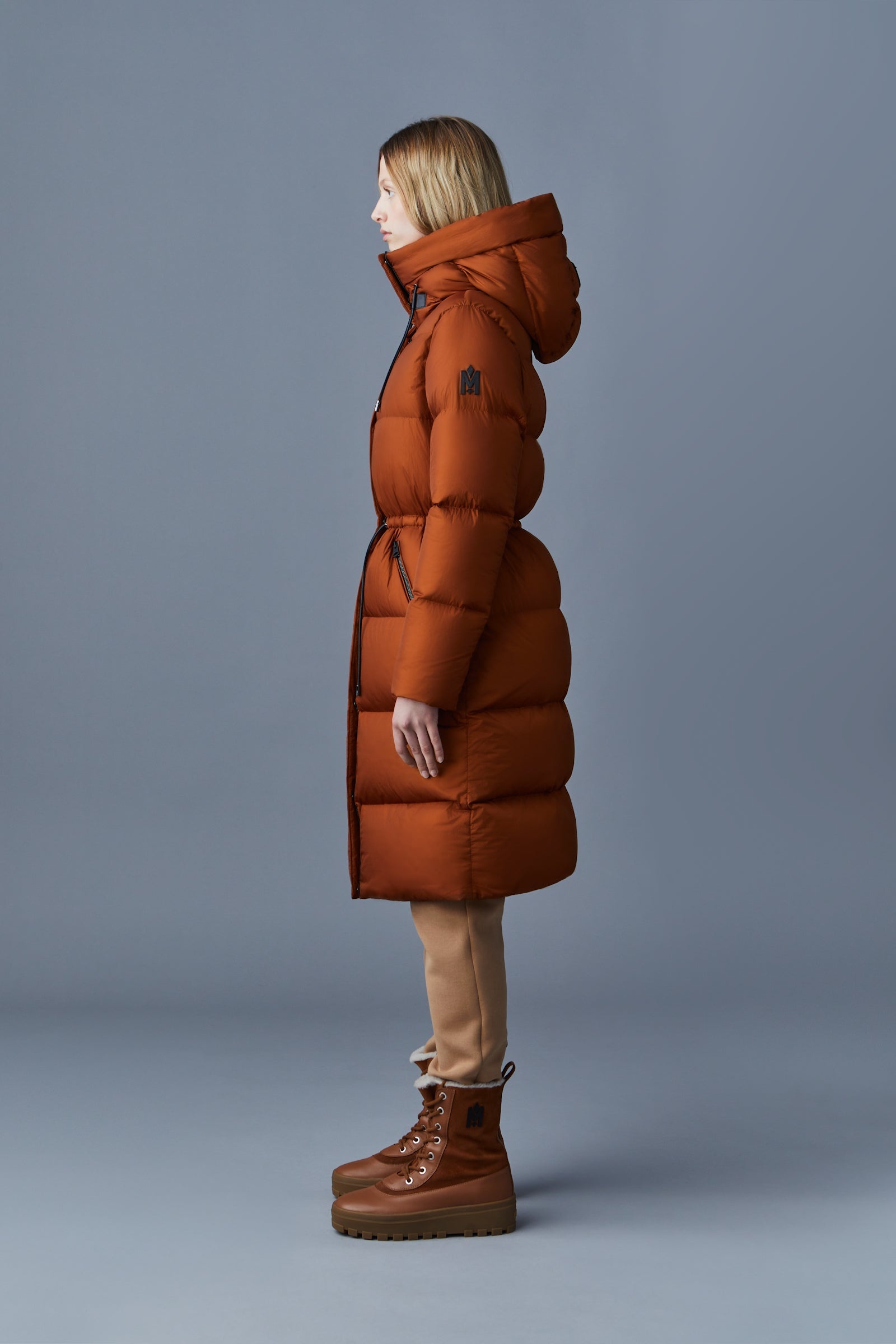 ISHANI foil shield long down coat with hood - 3