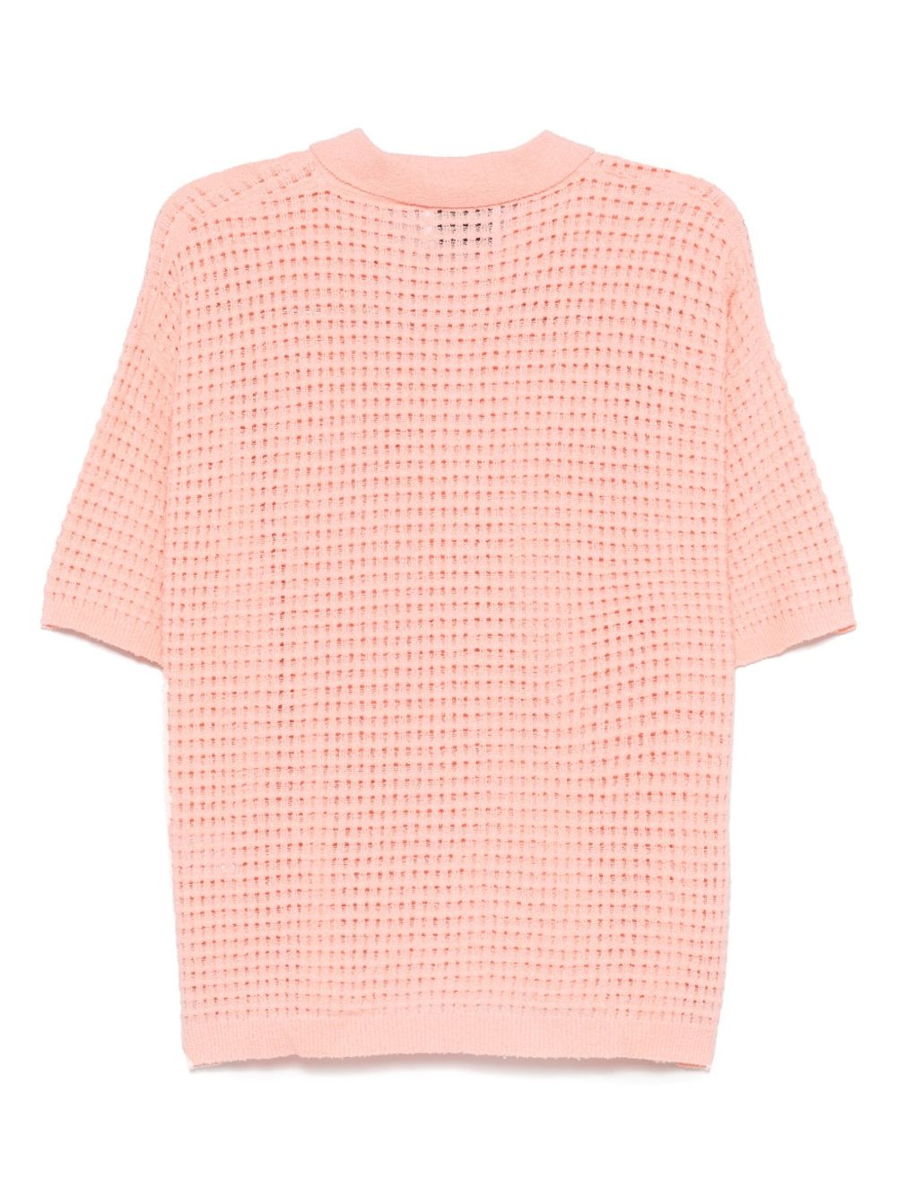 open-knit shirt - 2