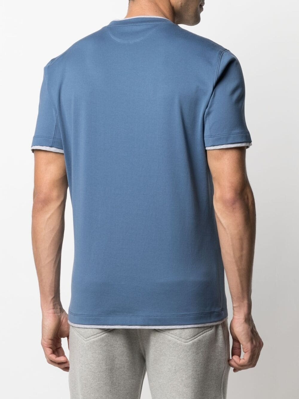 layered cotton T-shirt - 4