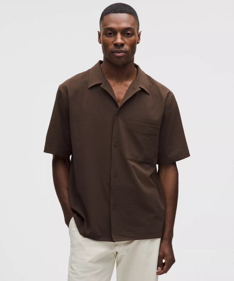 lululemon Airing Easy Camp-Collar Shirt *Textured outlook