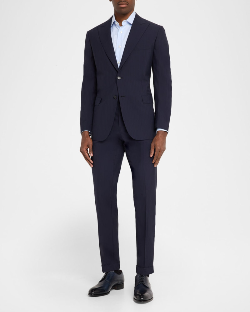 Brioni Men & apos;s Tonal Stripe Wool Two-Piece Suit outlook