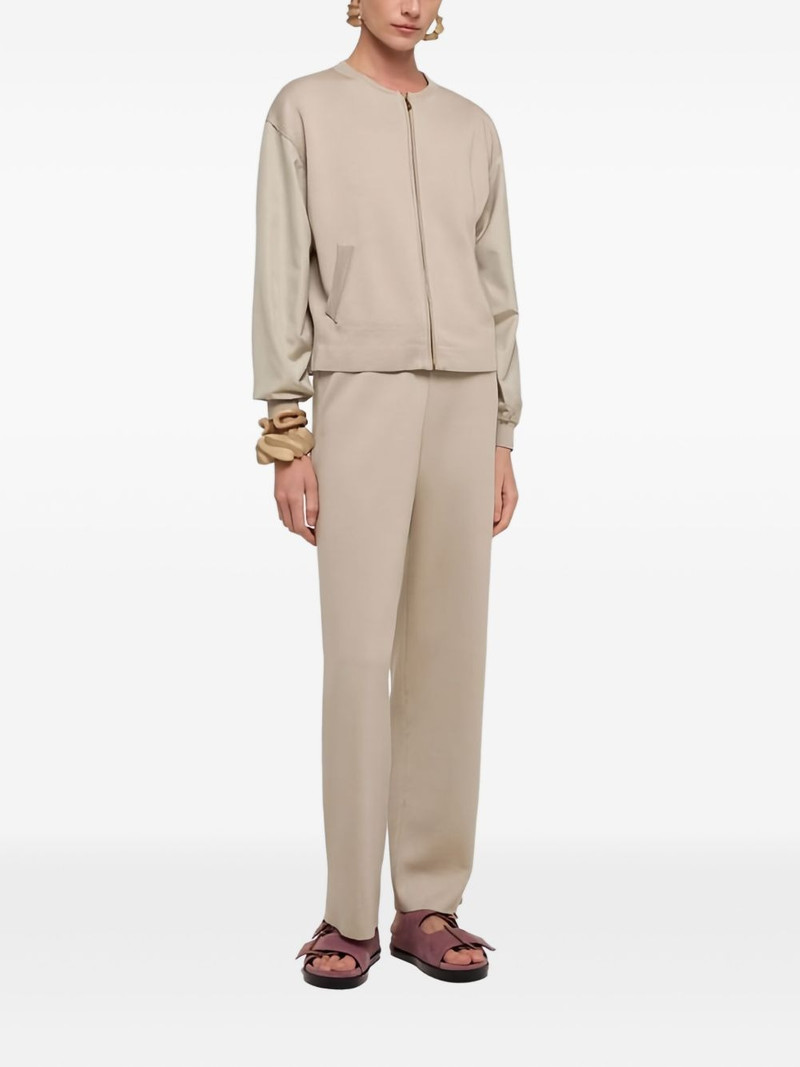 AGNONA zip-up knitted cardigan outlook