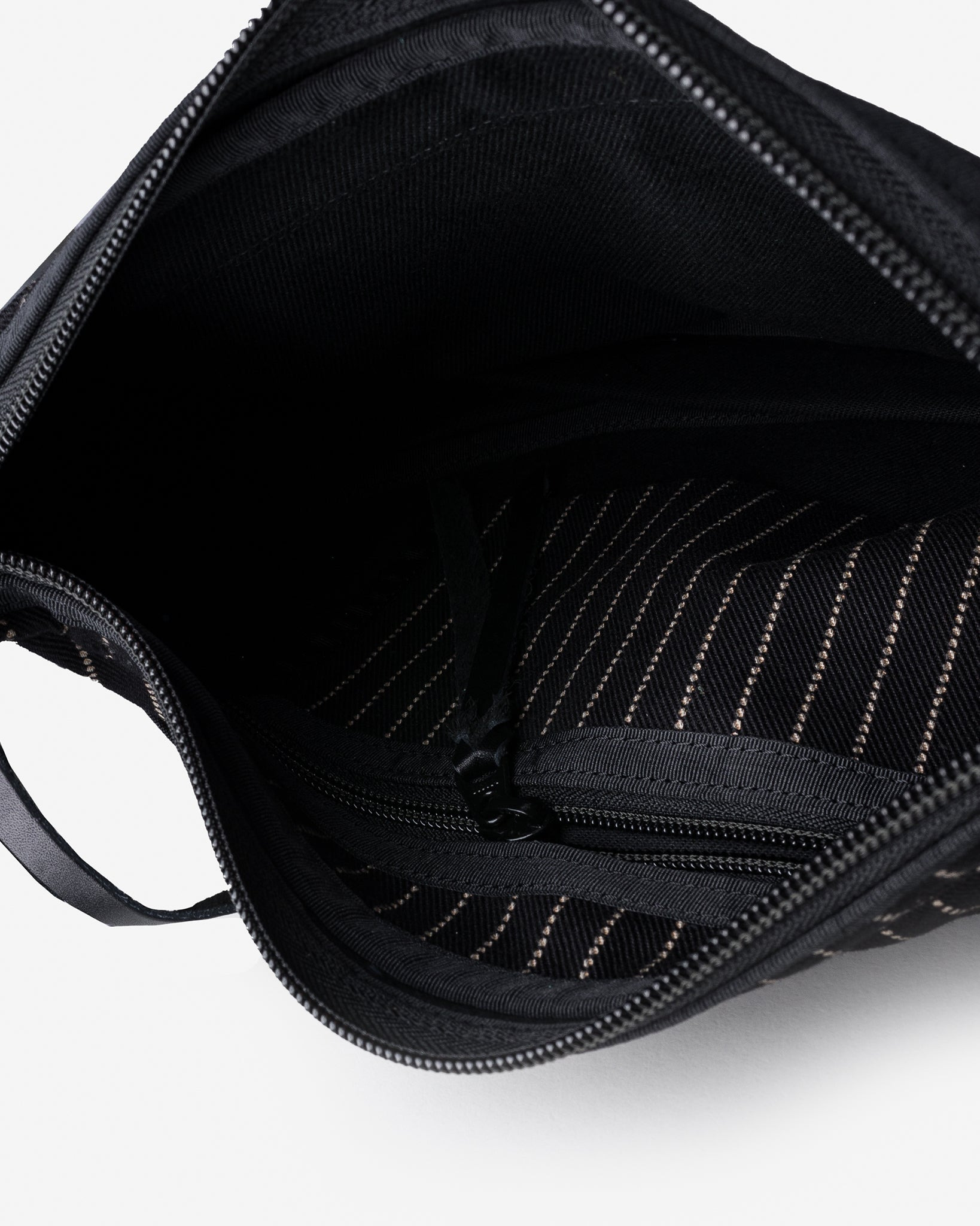 IHE-36-BLK 12oz Wabash Small Shoulder Bag - Black - 8