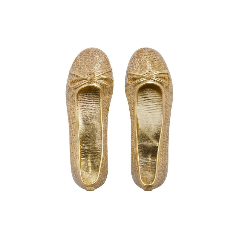 Women's Leopold Ballerina in Gold 6