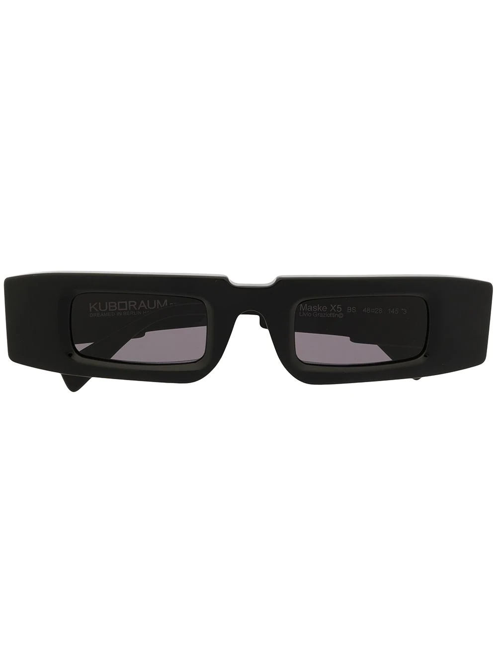 thick rectangle-frame sunglasses - 1