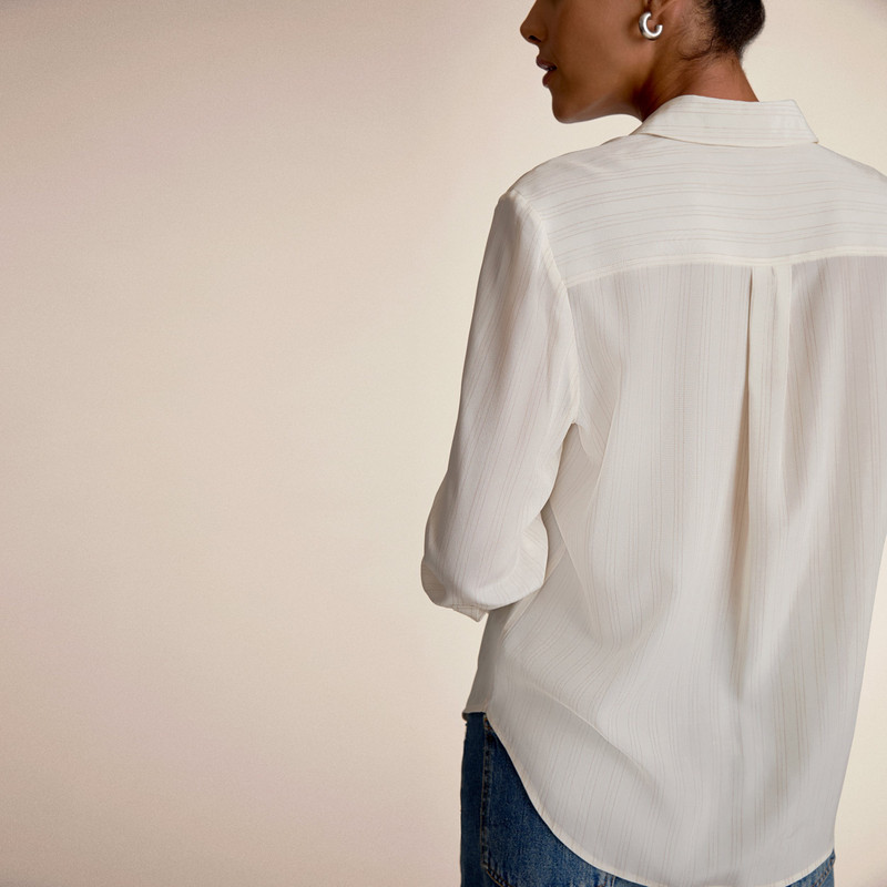 Mira Anywhere Shirt - Printed Washable Silk 3