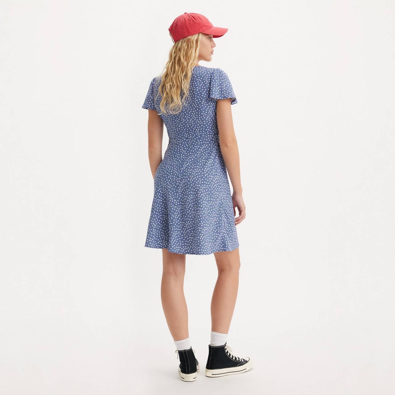 SKYLAR FLUTTER SLEEVE DRESS - 3