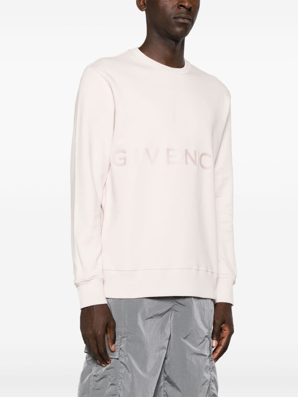 logo-embroidered cotton sweatshirt - 3
