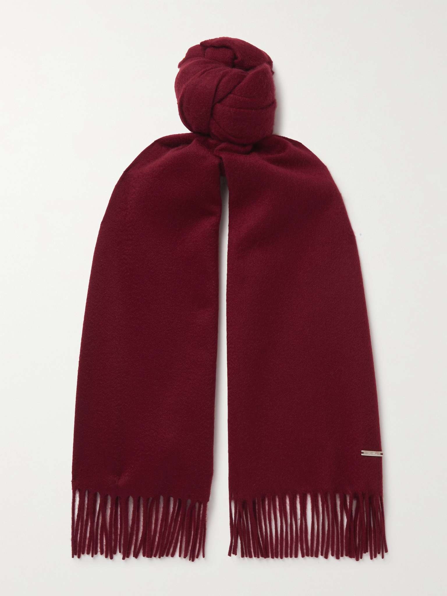 Fringed Cashmere Scarf - 1