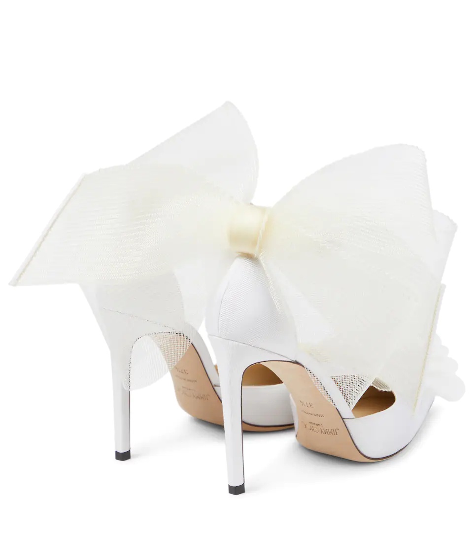 Averly 100 bow-trimmed pumps - 3