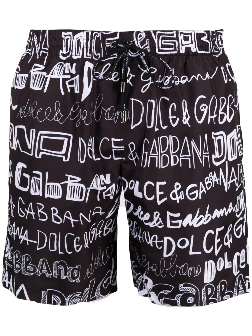 logo-print swimming shorts - 1