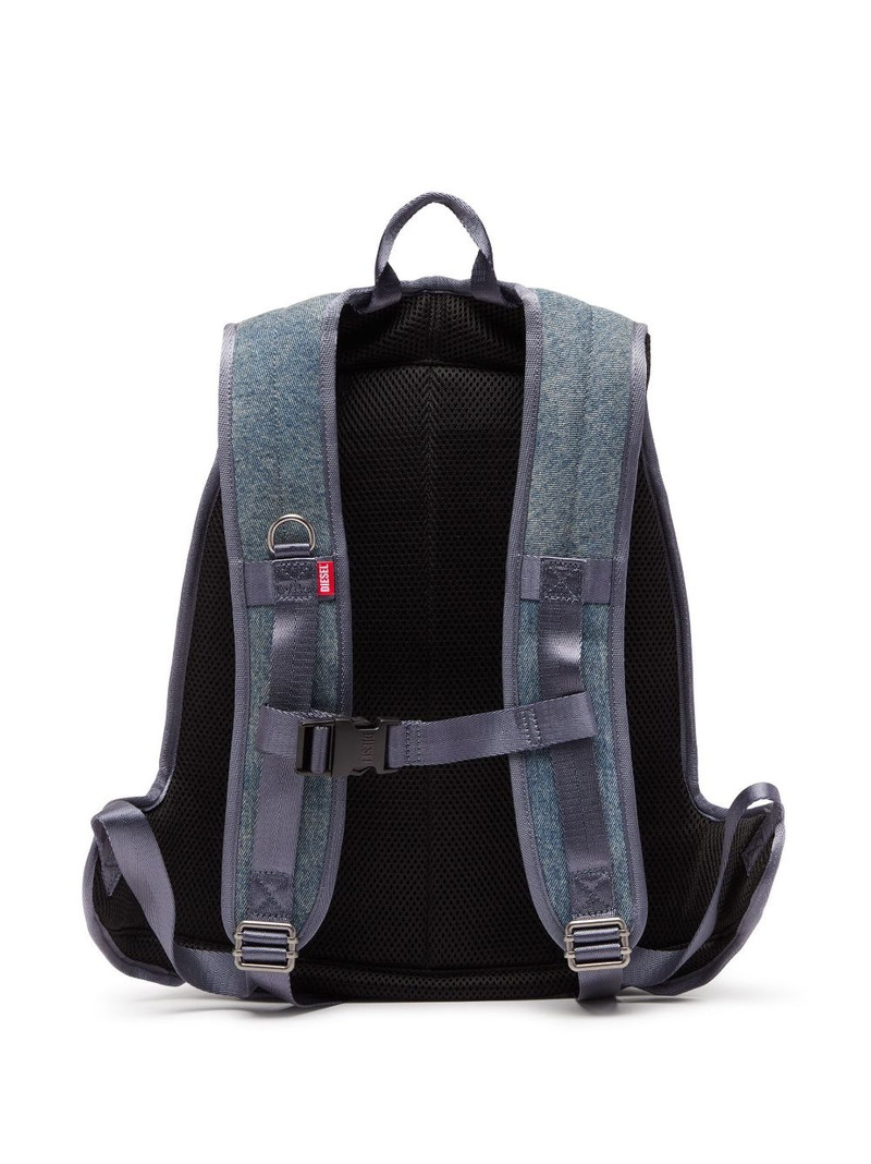 Diesel hard-shell denim backpack outlook