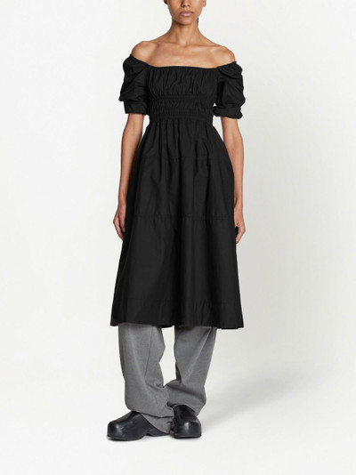 Proenza Schouler square neck poplin dress outlook