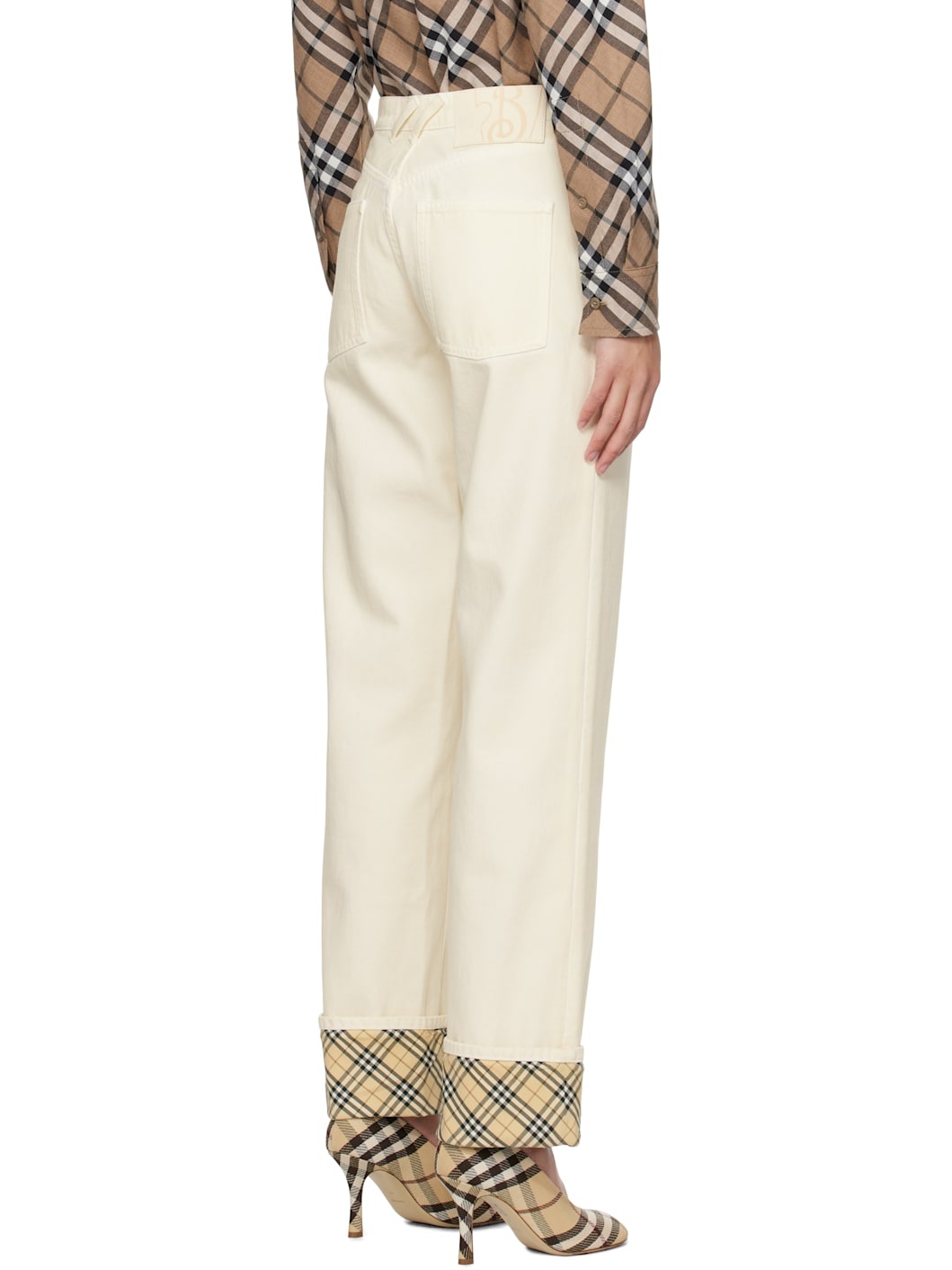 Off-White Rolled Cuff Jeans - 3