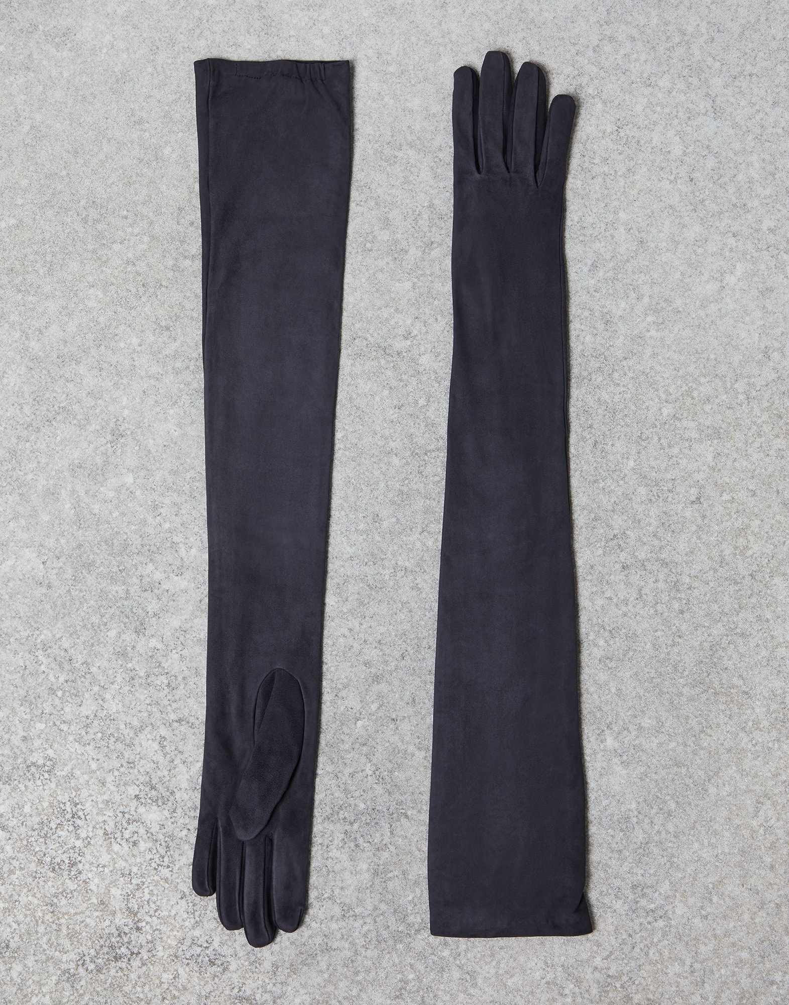 Suede long gloves - 1