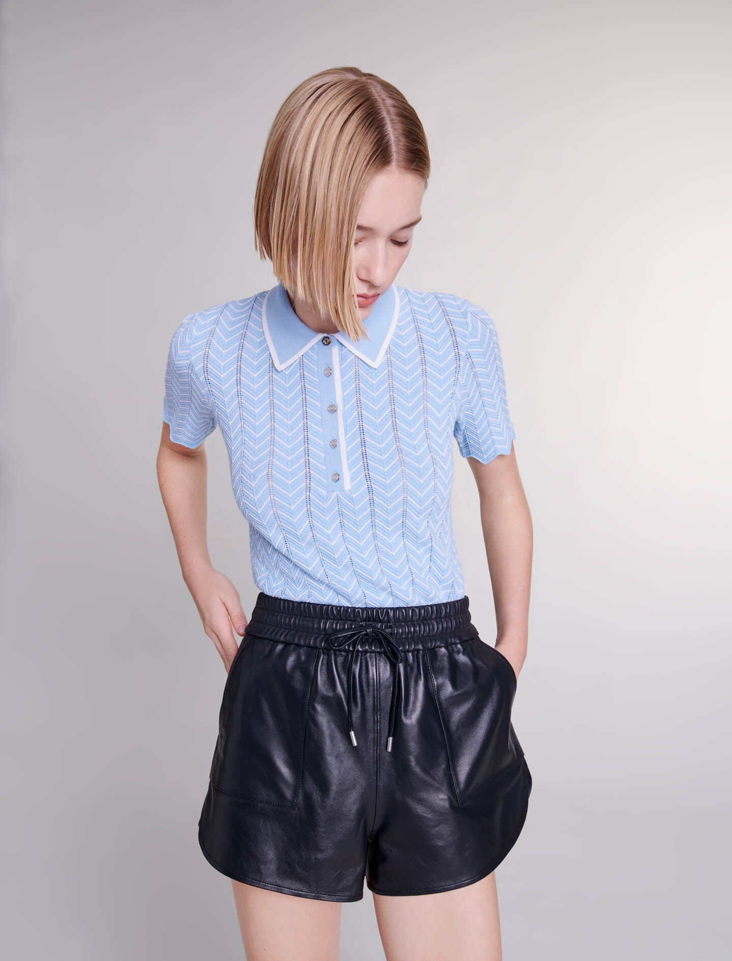 Leather shorts - 6