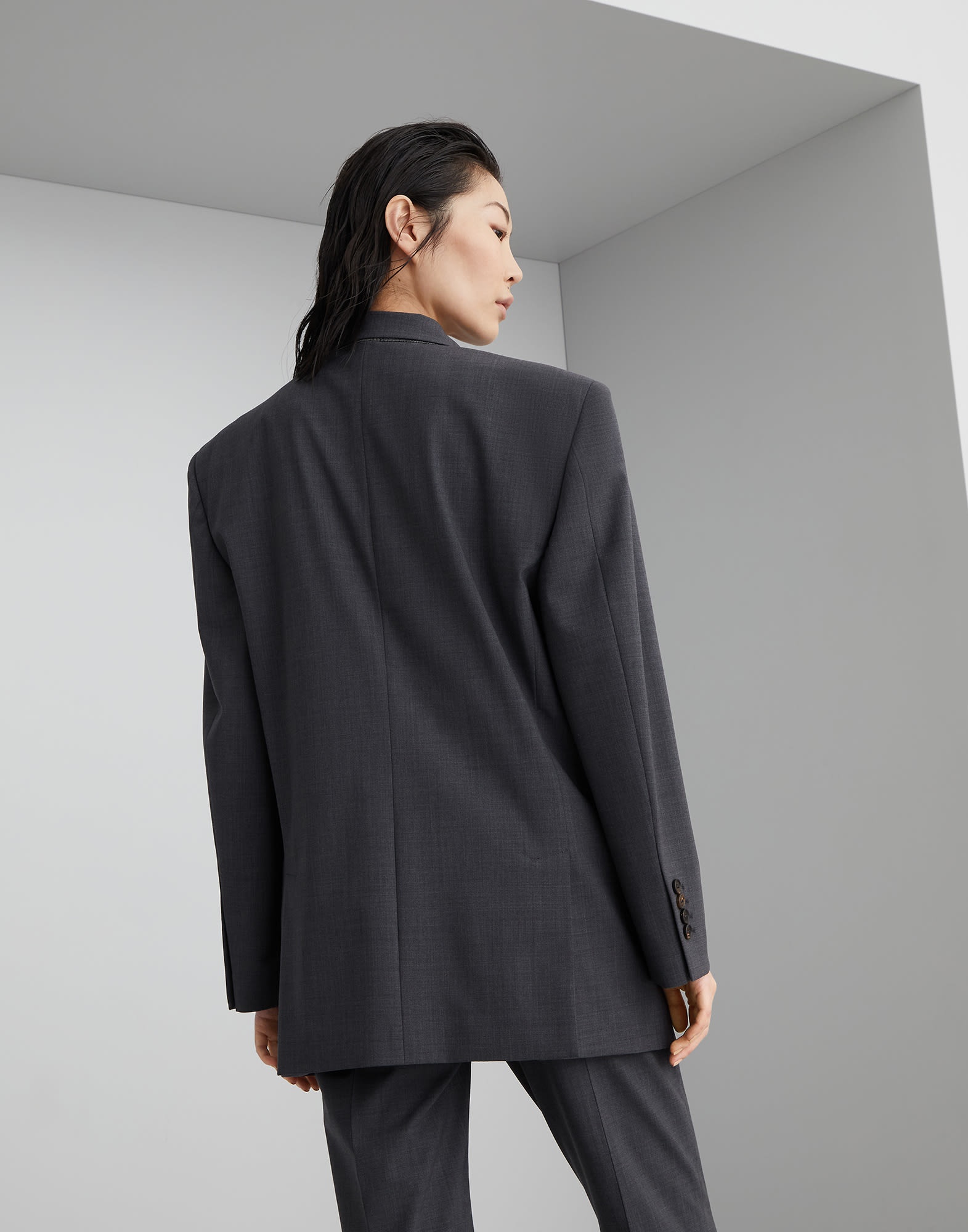 Tropical luxury wool blazer with monili - 2