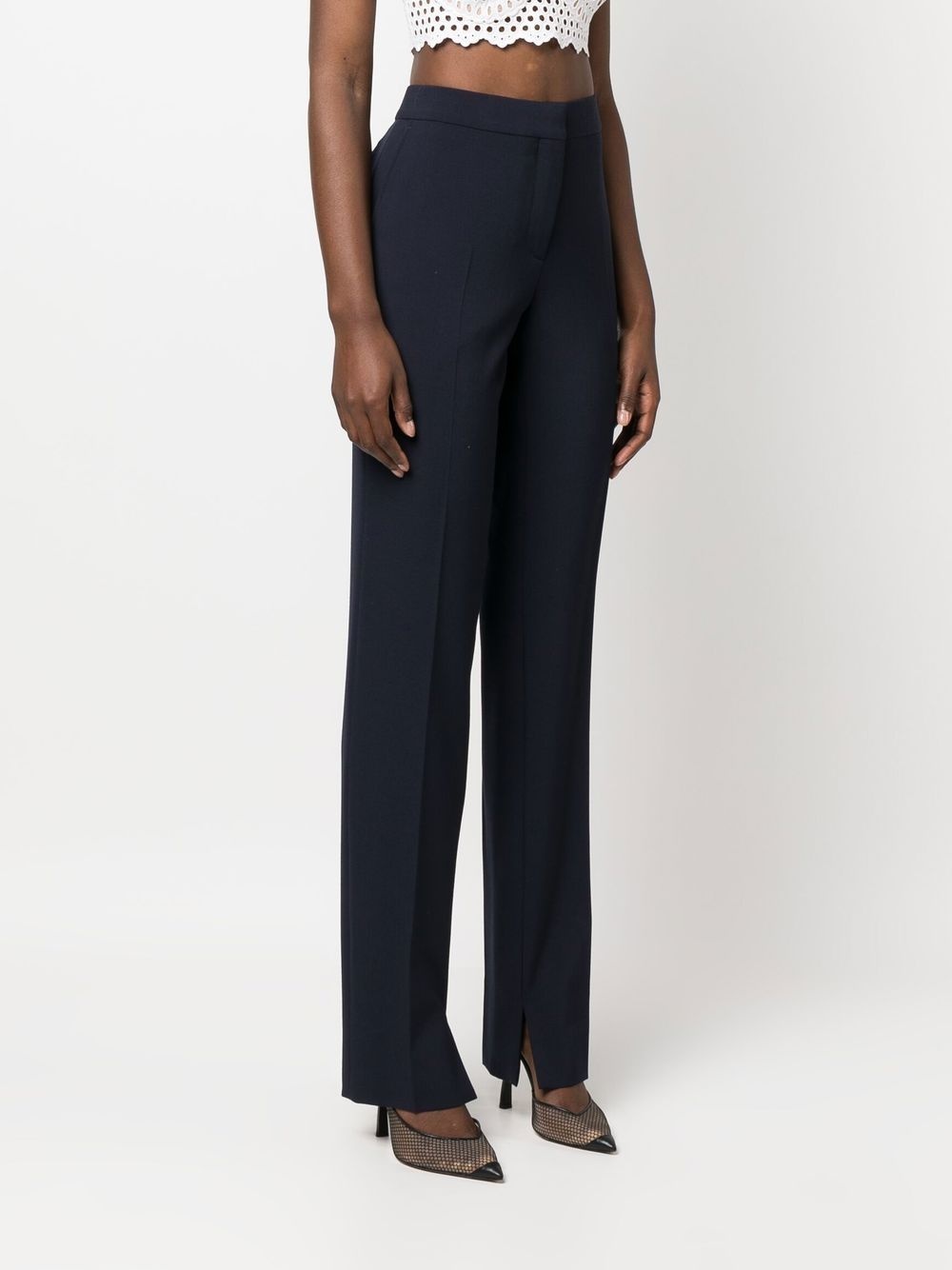 slim-fit straight trousers - 3