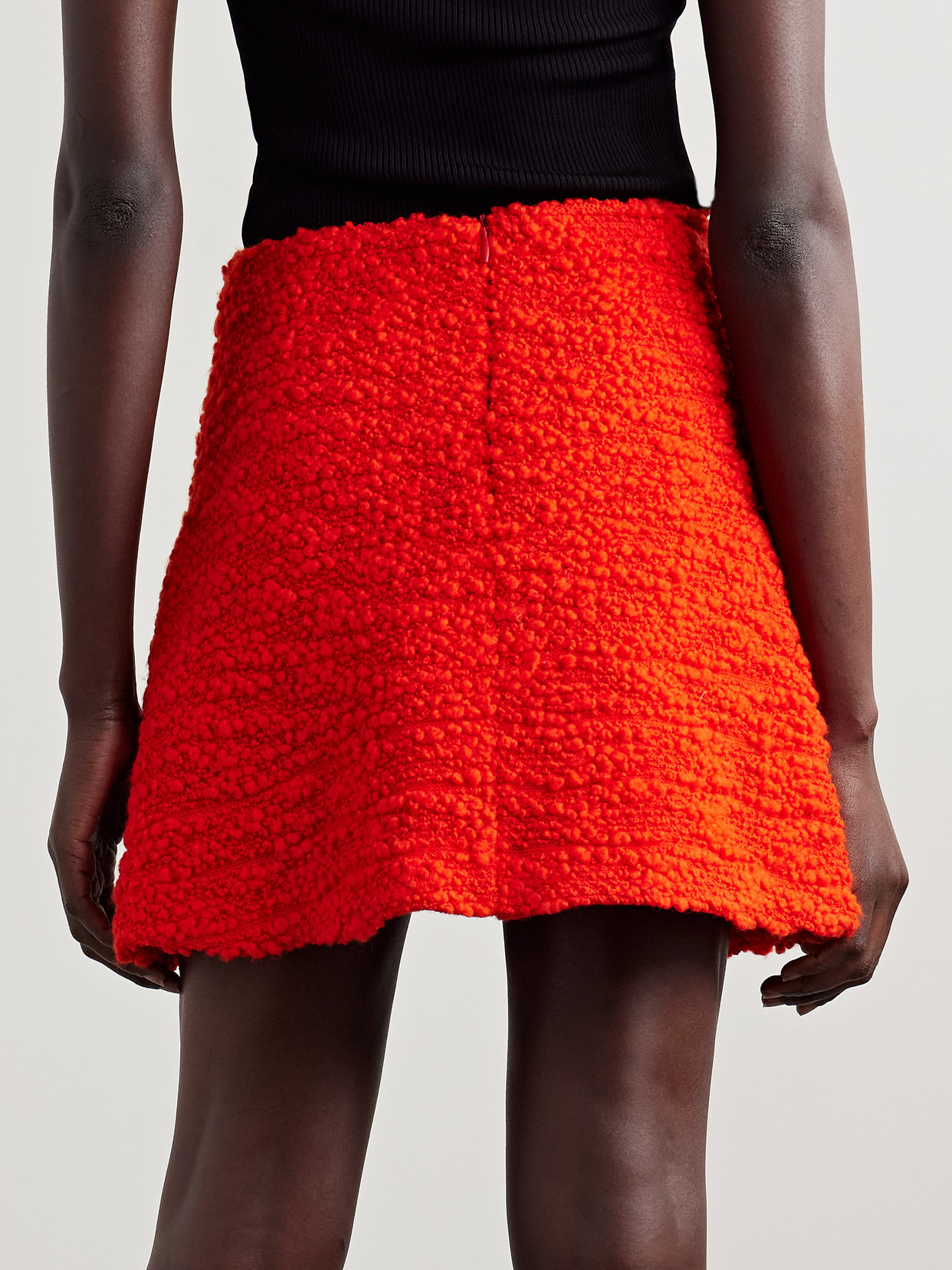 Layered Wool-blend Tweed Mini Skirt - 3