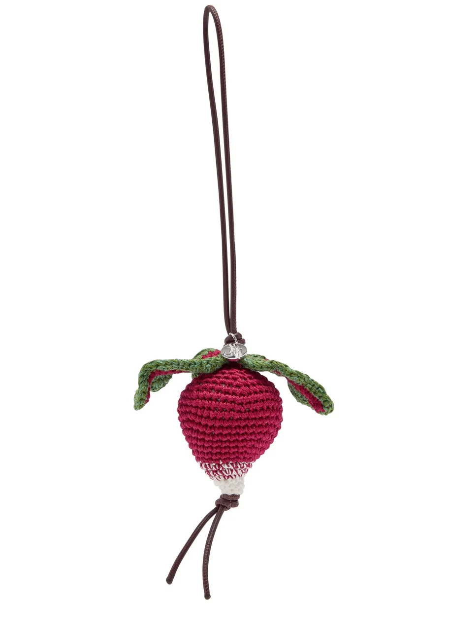 JW Anderson Radish Crochet Cotton bag Charm - 1