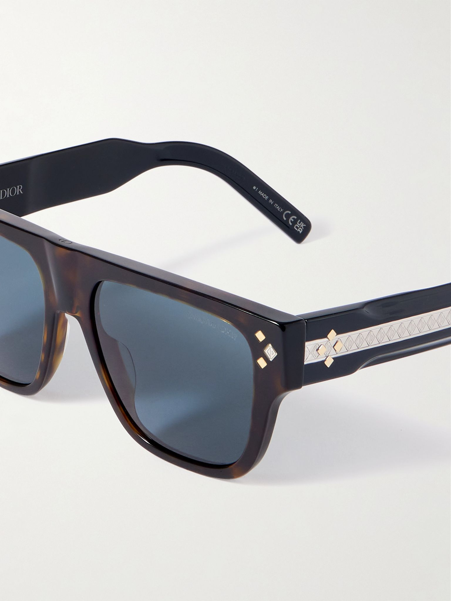 CDDiamond S6I D-Frame Acetate Sunglasses Black - 3