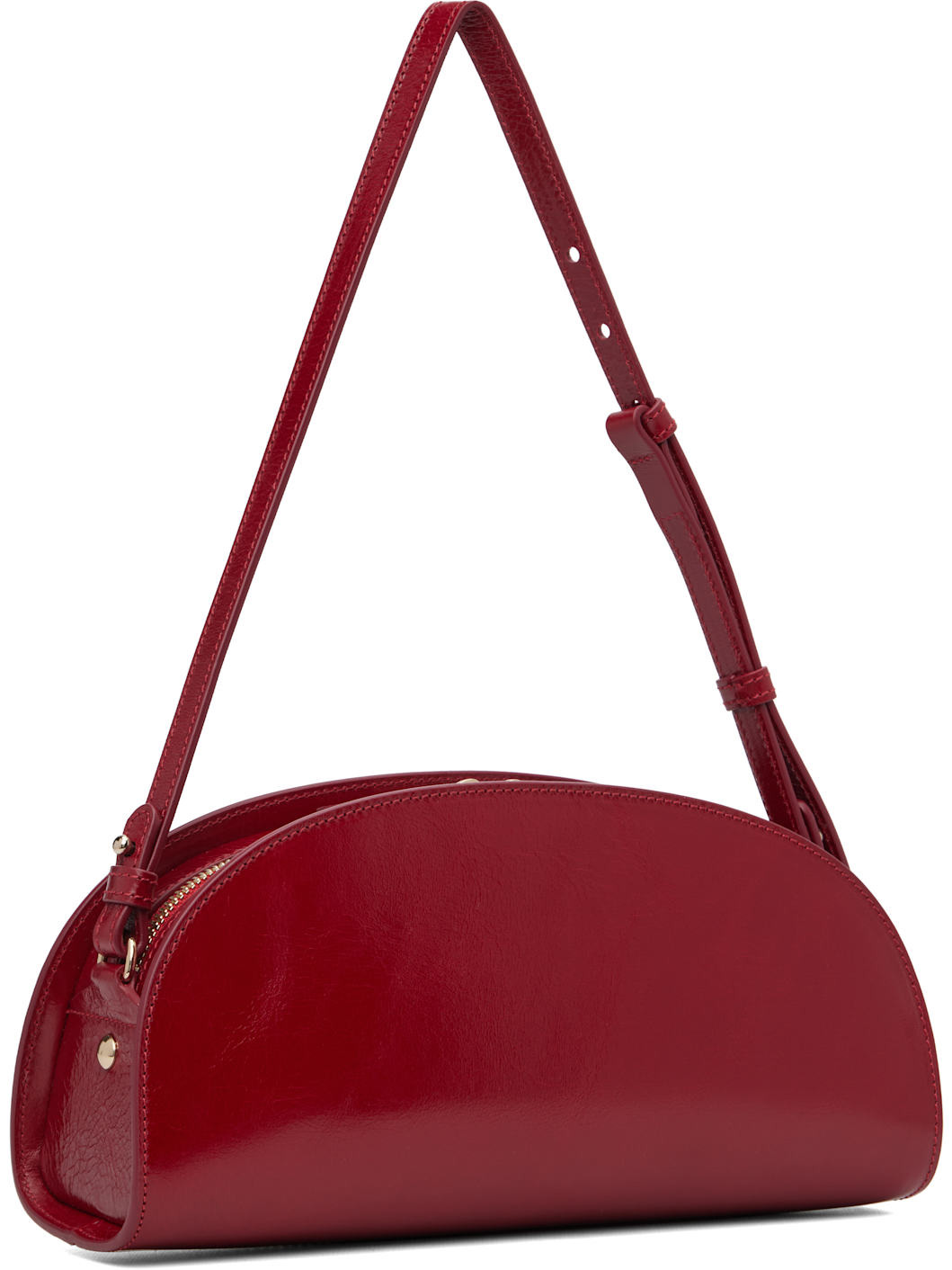 Red Demi-Lune Shoulder Bag - 3