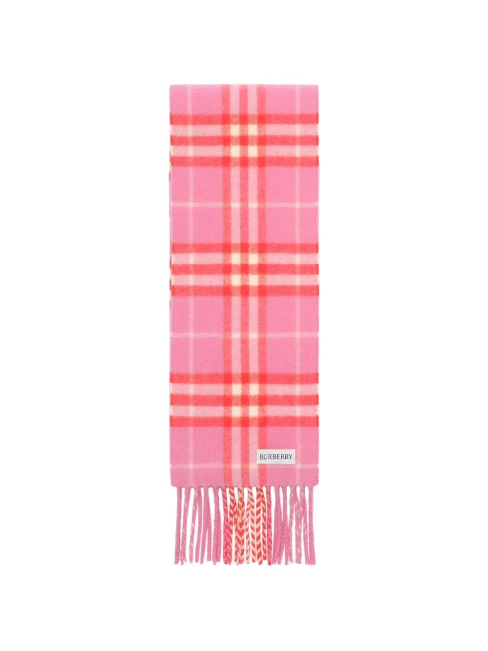 narrow Check cashmere scarf - 1