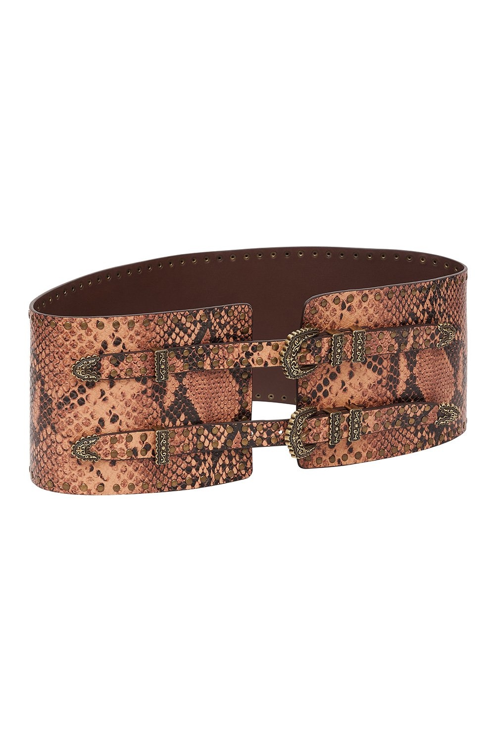 WIDE DOUBLE BUCKLE  BELT - 3