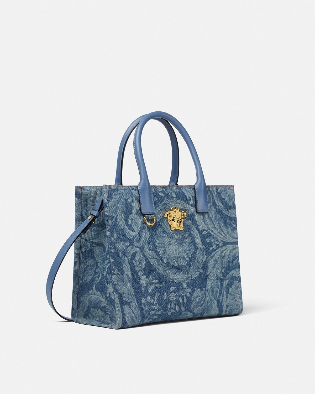 Barocco La Medusa Denim Small Tote Bag - 2