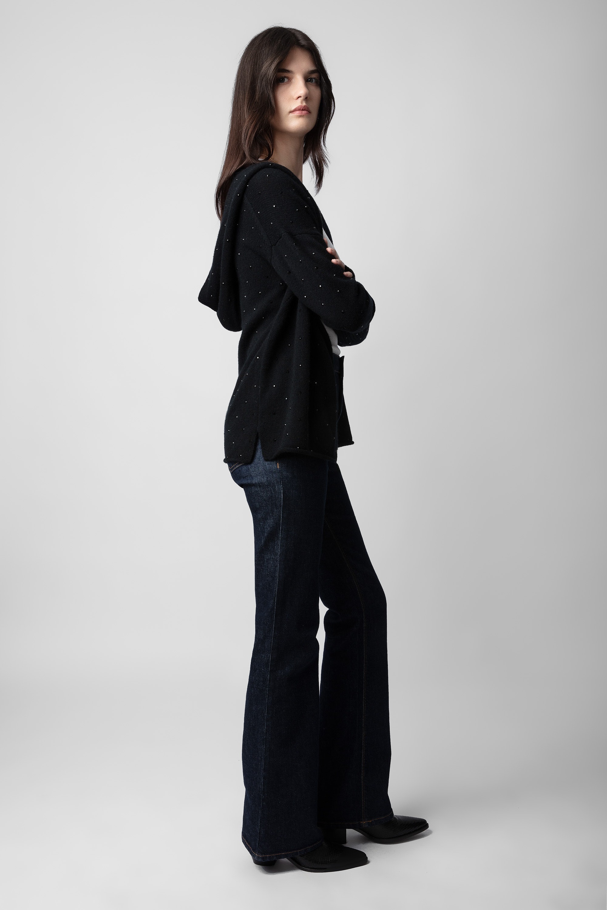 Cosany Diamanté Cashmere Cardigan - 4