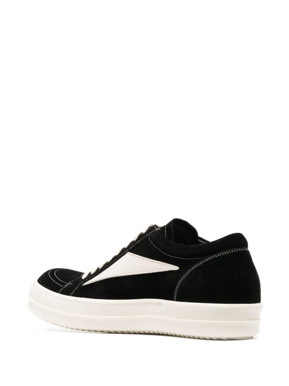 Vintage low-top leather sneakers - 3