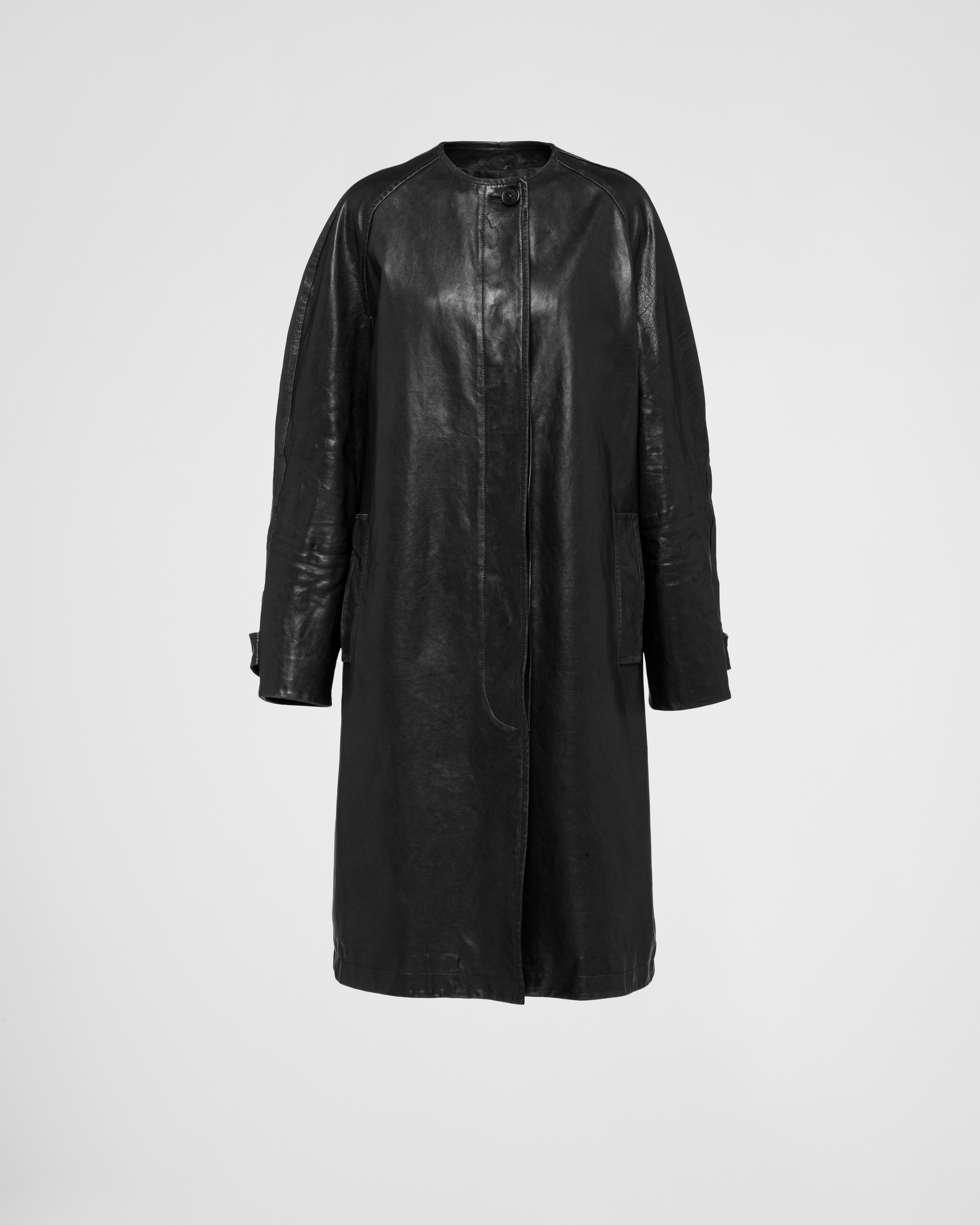 Leather coat - 1